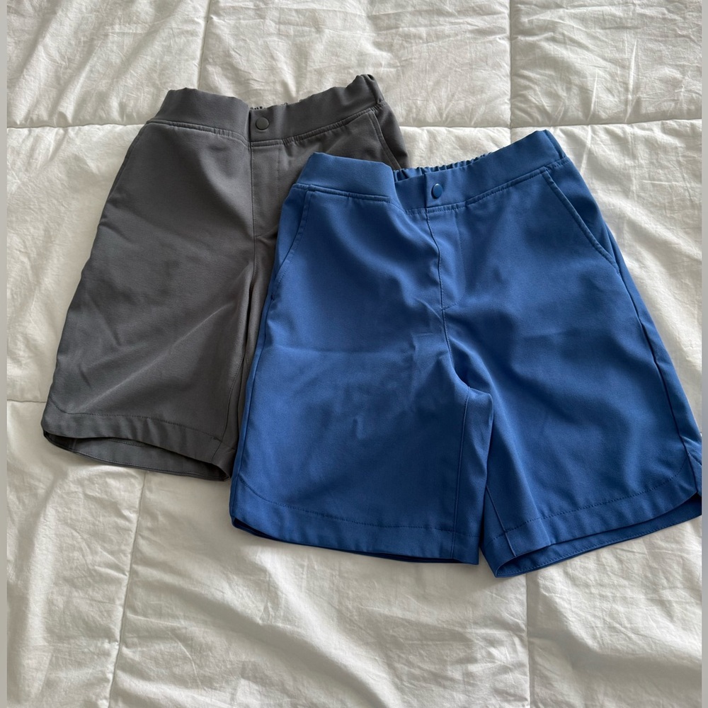 Lands End New Gray and Blue Shorts Set